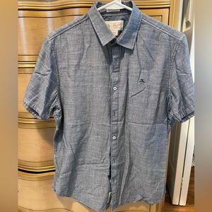 Penguin - Mens - Short Sleeve Dress Shirt - Medium